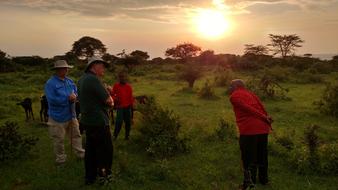 Africa Men Sunset