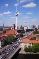 tv tower in the city