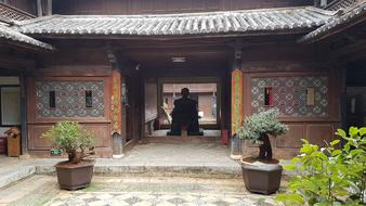 Old Chinese house and garden