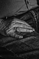 Hand Man black and white
