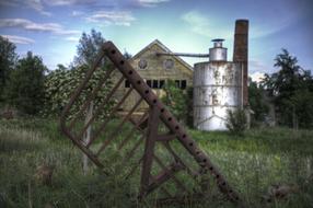 old abandoned farmhouse