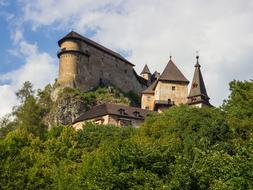 castle in the trees view