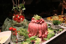 fresh meat dish