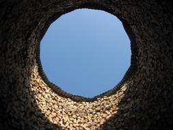 blue hole in the pipe