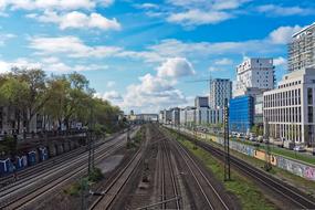 Architecture Skyline and railway