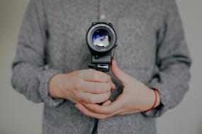Man Hand camera