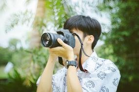 Camera Lens man