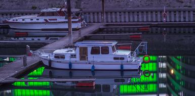 Boat in Inner Harbour Port