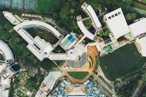 aerial view of Architecture Building houses