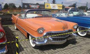 orange car at the fair