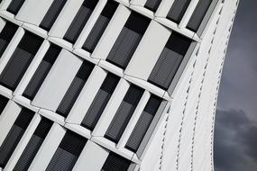 monochrome, windows in a modern building