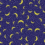 circle multi color moon pattern