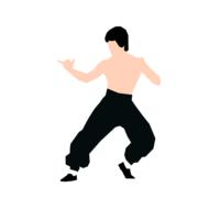 fighter training bruce lee drawing
