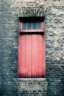 Red Door of stone House