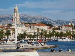 panorama of Split city, Croatia