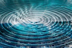 wave water rings blue district