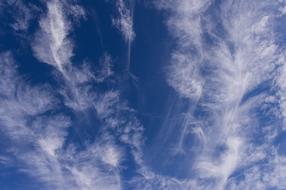 Beautiful, blue sky with fluffy, white clouds