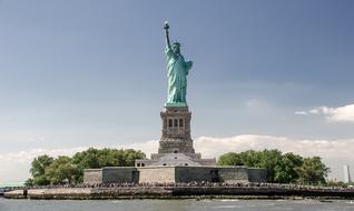 Liberty Statue Blue sky