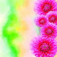 watercolor flowers background