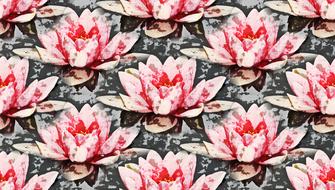 Water Lily Background Pattern