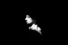 sad man Face Black white