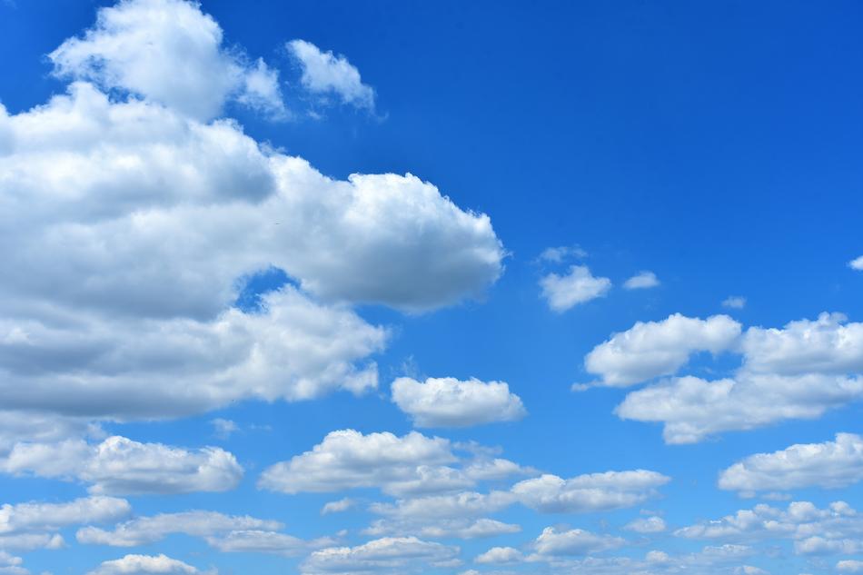 Fluffy incredible clouds in the sky