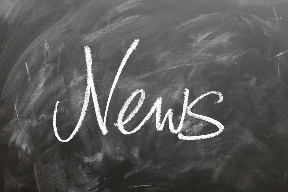 News on black board