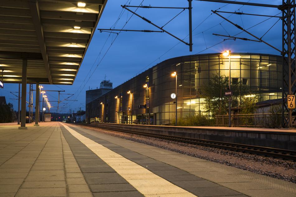 Railway Station Morning Clock