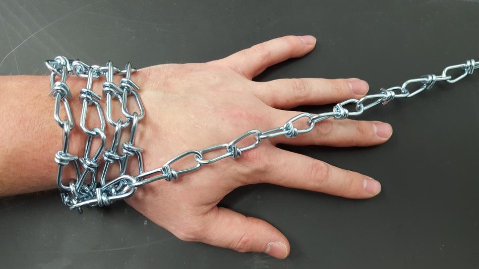Hand Bound with Chain