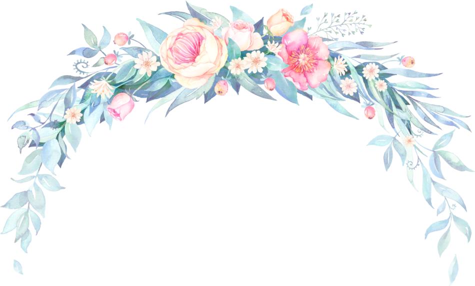 hand painted watercolor flower