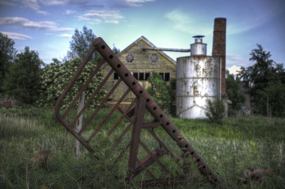 old abandoned farmhouse