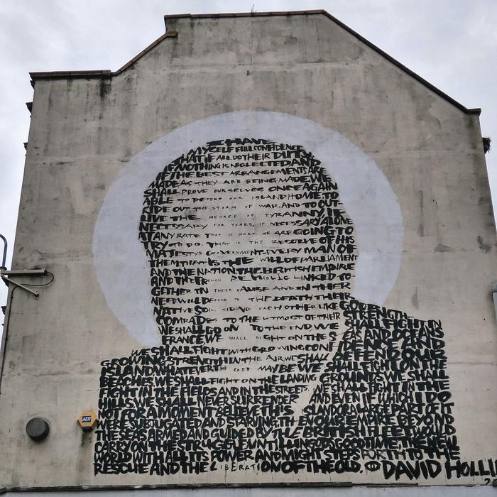 public art on the wall