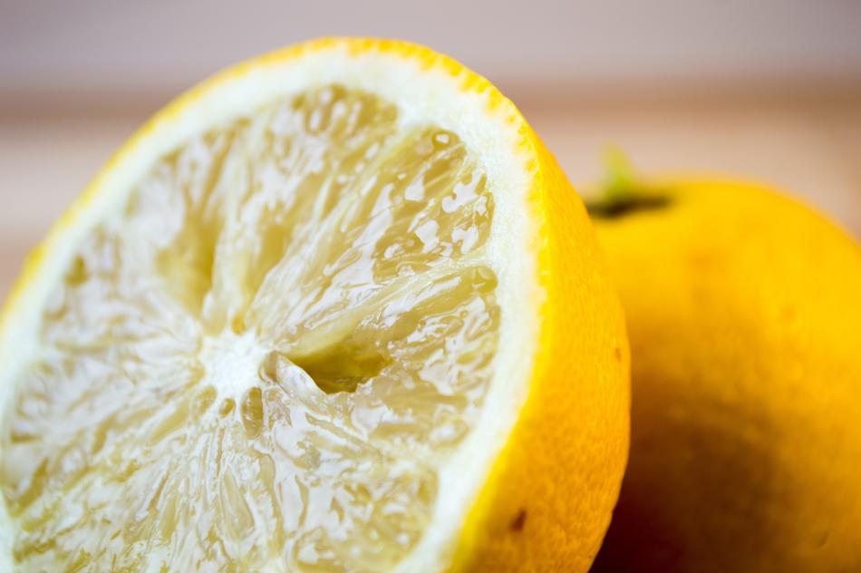Sour lemon slices