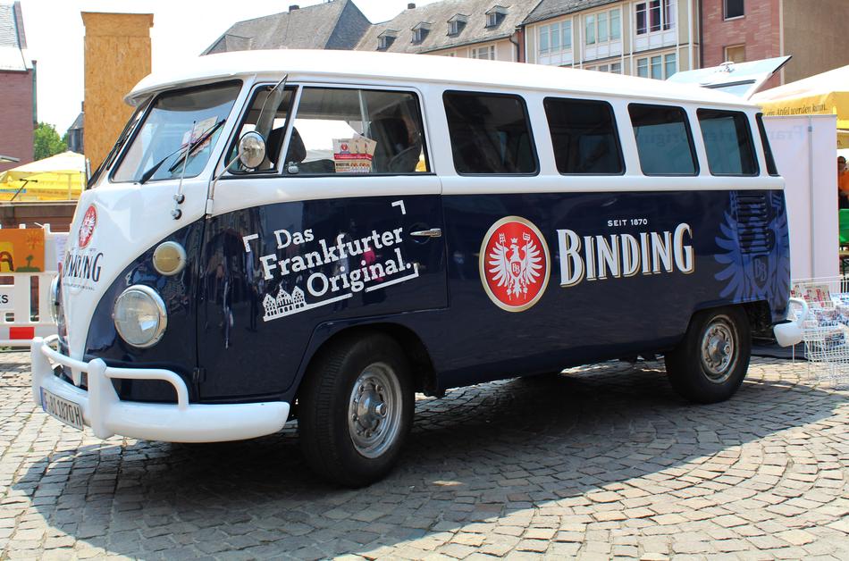 mini bus with emblem