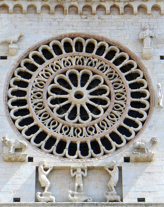 Assisi Cathedral San Rufino Rose