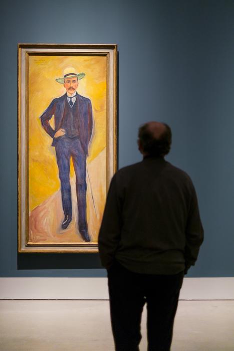 Man Alone in the museum