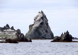 The stones with the sea are fine