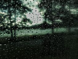 Rain Water Drops on window macro photograpy