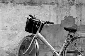 Black White Wall bike