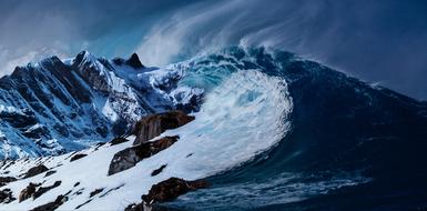 snowy Mountain nature landscape