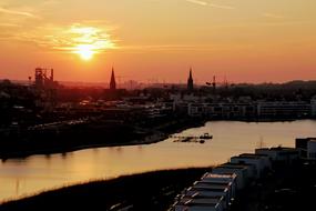 Dortmund Phoenix Lake Sunset