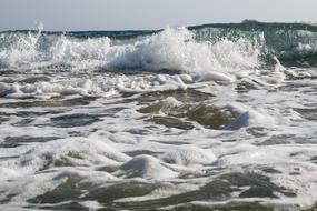 foamy Sea Wave Water