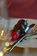 Chocolate covered strawberry snack