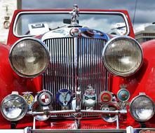 Car Grill Red Classic