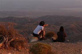Hills Desert man