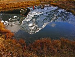 Mountains reflection on Water
