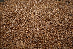 background of roasted coffee beans
