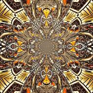 kaleidoscope digital geometric pattern