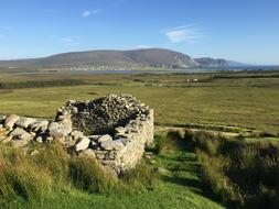 Famine village in Achill Island Mayo Ireland