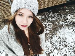 Girl Snow Grey hat